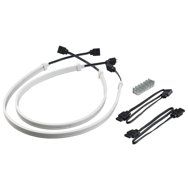Light Strip SilverStone Technology LS04, 450 mm, ARGB, paquete de 2
