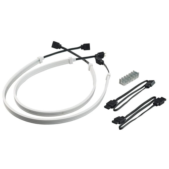Light Strip SilverStone Technology LS04, 450 mm, ARGB, paquete de 2