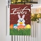 thumbnail image 5 of Bandera de Pascua para jardín, decoración de ambiente festivo para patio, bandera colgante con fondo de huevos y conejos de Pascua, bandera colgante de doble cara para patio exterior, banderas de poli, 5 of 8