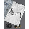 thumbnail image 3 of Beautiful Lemur Grunge Sketch T-Shirt Women -Image by Shutterstock, Female XX-Large, 3 of 4