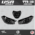 thumbnail image 3 of Kalair GFX Graphics Kit for Yamaha TTR110 (2008-2023) Usa Series, 3 of 5