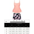 thumbnail image 6 of Women Plus Size Tankini Swimsuits Flowy 2 Pieces Bathing Suits with Shorts, 6 of 9