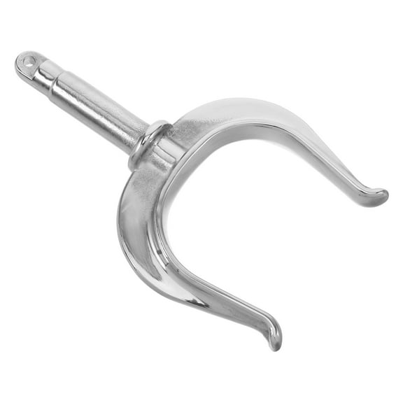Zehuanyu  Oar Locks Stainless Steel Oarlocks Safety Rope Cleats Marine Ring Bracket Paddle Silver