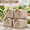 Brown-20L (14.8"L x 10.3"W x 8.3"H), variant on Gray 30L (16.8"L x 11"W x 9.8"H) Fabric Storage Baskets, 4 Pack for Shelves