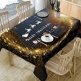 thumbnail image 1 of Mantel navideño rectangular ZOELNIC, funda de tela elástica para silla, funda protectora clásica para mesa navideña, ideal para el hogar, la cocina, el comedor y la decoración de fiestas., 1 of 4