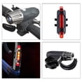 thumbnail image 4 of Yeacher Multifunctional USB Bicycle Rechargeable LEDs Light Kit Bike Lamp Front & Tail Light Set, 4 of 8