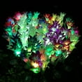 thumbnail image 7 of Homearda Outdoor Solar Lights, 2 Pack Solar Garden Lights with 8 Bigger Lily Flowers, Waterproof 7 Color Changing,Long Working Time-Bigger Solar Panel for Garden,Patio,Yard Decoration(Pink+Purple), 7 of 7