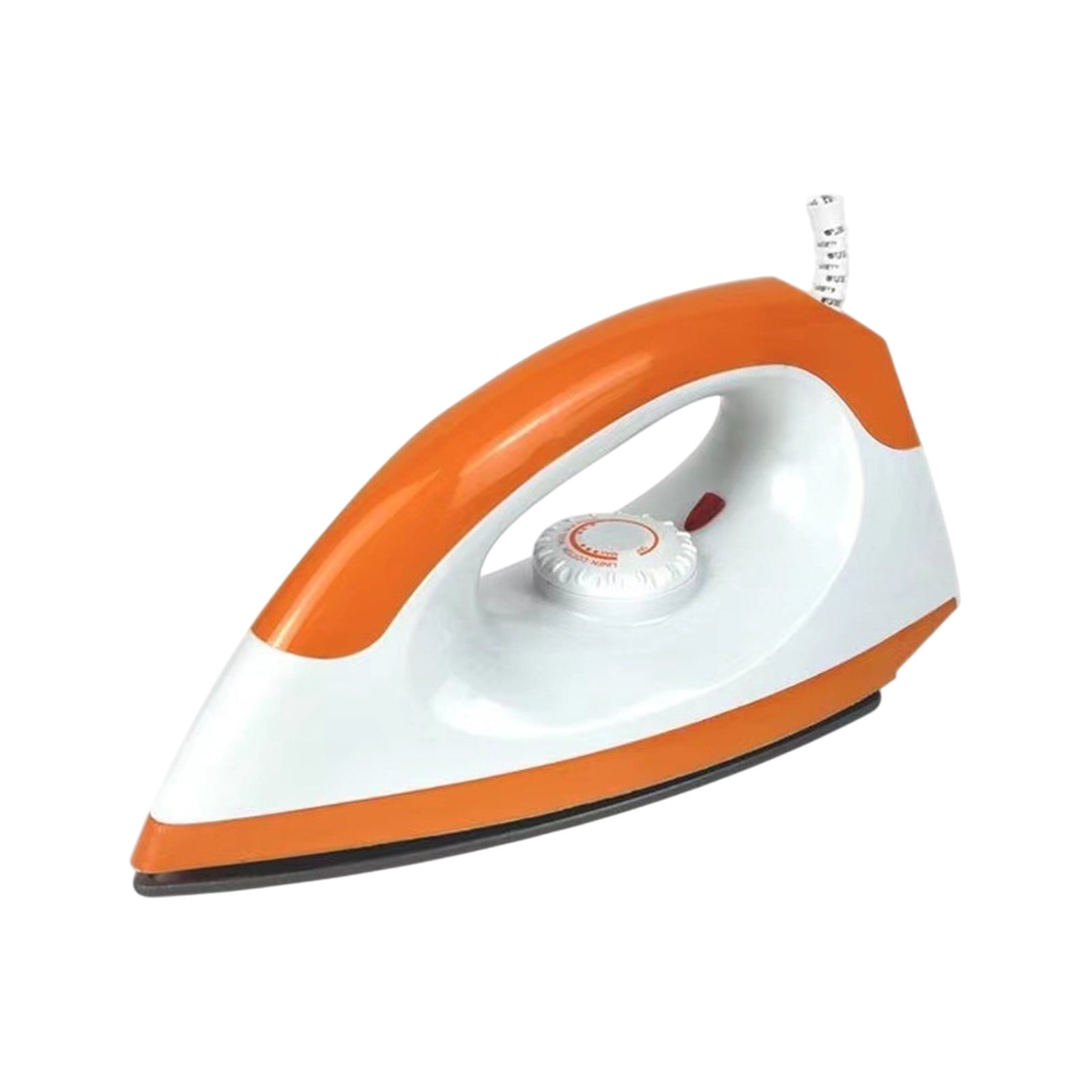 Home Dry Clothes Iron,Temperature Adjustable Ironing Device for Fabric Wrinkle Removal,Sleek Soleplate Fast Heating for Nylon Silk Wool Linen,Ideal for Home Ironing and Office Garment Care-Orange