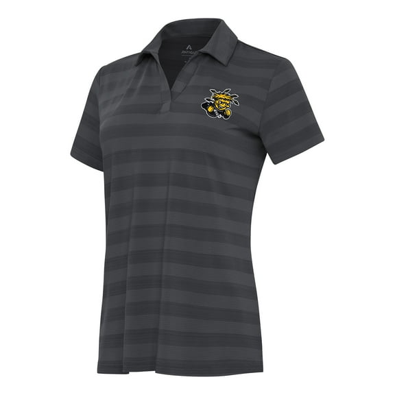 Women's Antigua Pewter Wichita State Shockers Tunnel Polo
