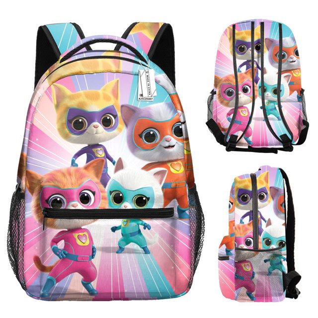 Cartoon Super Pet Backpack, Lightweight Travel Backpack, Large Capacity Student Schoolbag-Youyoupin
