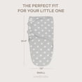 thumbnail image 6 of Comfy Cubs Baby Swaddles, Easy Adjustable 3 Pack for Boys and Girls (Small 0-3 Months, Gray), 6 of 7