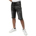 thumbnail image 3 of RAW X Men's Distressed Denim Shorts, Black Wash, 34, 3 of 7