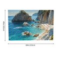 thumbnail image 4 of Creowell Beach Rocks People Tapestry Home Decor 100% Polyester Wall Art 60x40in, 4 of 7