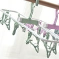 thumbnail image 2 of Percha para ropa interior Jadeshay de plástico con 12 clips plegable, 2 of 5