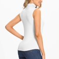thumbnail image 5 of ANYFIT WEAR Womens Mock Turtleneck Tank Top Sleeveless SLim Fit Top Basic Solid Layer Shirt, 5 of 7
