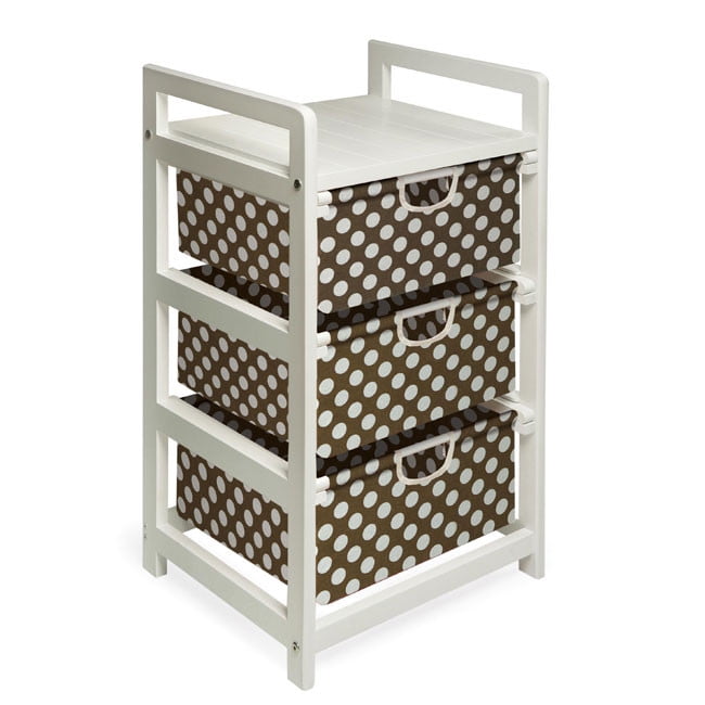 badger basket storage unit with three baskets