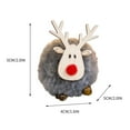 thumbnail image 3 of Chmadoxn Christmas Decorations Christmas Tree Pendant Decoration Accessories, Christmas Deer Plush Doll Pendant, Lamb Pompom Elk Pendant Decoration Scene Dress Up Props, 3 of 6