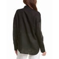 thumbnail image 2 of Onia womens  Air Linen-Blend Boyfriend Shirt, XL, Black, 2 of 3