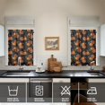 thumbnail image 4 of Fall Kitchen Curtains 36 Inch Short - 3 Panel Set, Autumn Harvest Print, Rod Pocket Window Treatment for Thanksgiving, Farmhouse, Cafe, Living Room - Machine Washable, 4 of 6