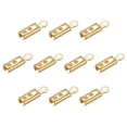thumbnail image 1 of Fold Over Cord Ends, 2mm Inner Dia. Terminators Crimp Cap Clasp Tips Gold Tone, 30Pack, 1 of 7