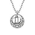thumbnail image 1 of Small Cat Sle Sit Black Line Necklaces Pendant Retro Moon Stars Jewelry, 1 of 3