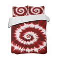 thumbnail image 2 of Red Ombre Twin Size Down Alternative Comforter, Lightweight Comforter Quilt Bedding Set with Pillow Shams Farmhouse Chic Tie Dye Abstract Retro Art All Seasons Bed Comforter Duvet Insert 68"x86", 2 of 7