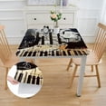 thumbnail image 2 of WYYP Music Quote Square Tablecloth for Picnic Dining Kitchen Farmhouse 100% Polyester Fiber 46*46, 2 of 8