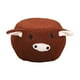 thumbnail image 4 of Reposapiés de animales Reposapiés otomano Zapatos Cambiador Multifuncional Portátil con Cerdo Marrón, 4 of 9