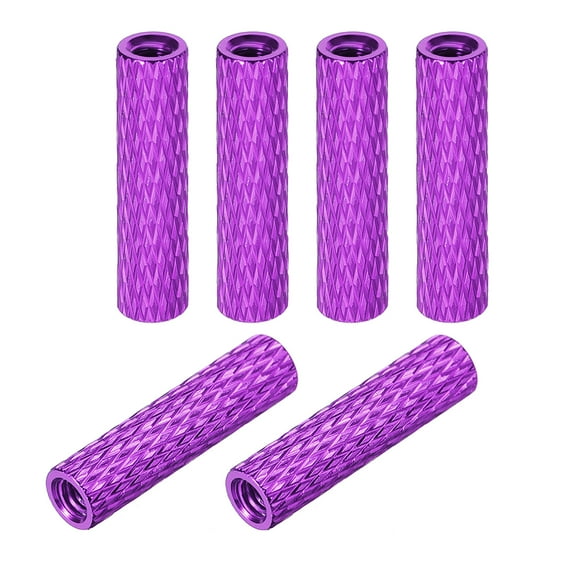 M3x20mm Aluminum Standoff with Mesh Texture Column Spacer for RC Airplane FPV Quadcopter CNC Purple 6PCS