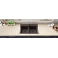 thumbnail image 4 of Ruvati RVG1388ES 33 x 22 inch epiGranite Kitchen Sink - Espresso Brown, 4 of 7