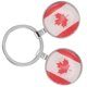 thumbnail image 5 of 2 llaveros decorativos con la bandera de Canadá para fiestas infantiles y adultas. Llavero de metal con diseño patriótico para bolsos., 5 of 6