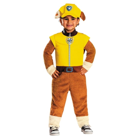 Toddler Deluxe Paw Patrol Rubble Jumpsuit Costume