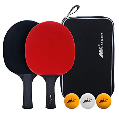SHXH Table Tennis Racket,Ping Pong Paddle Set,Training Racquet Kit,with Portable 