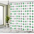 thumbnail image 4 of Ambesonne Geometric Shower Curtain, European Retro Polka Dots, 69"Wx70"L, Fern Green, 4 of 4