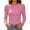 Pink, variant on Mutghys Pullover Sweaters for Women Puff Shoulders Crew Neck Solid Color Sweaters Daily Dating Party Fall Winter Warm Comfy Top S-3XL