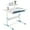 Blue, variant on COSVALVE Adjustable Kids Desk with Drawer, 39" Wide Multifunction Ergonomic Study Table with Shelf, Tilt Desktop, Height Adjust for Home or School Use, for Girls Boys (Blue)