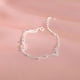 thumbnail image 2 of Pulsera de plata de ley S925 con doble capa apilada y diseño de nicho para mujer, 2 of 5