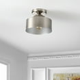 thumbnail image 6 of SAFAVIEH Fenton 10 in. Industrial Brushed Nickel Iron Mount Light with Nickel Iron Shade, 6 of 8