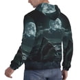 thumbnail image 6 of Salouo Moonlit Night Sky Shark Pattern Men's Fall Hoodie Sweatshirt,Sport Hoodie with Pockets for Men Pullover Casual Hooded Sweatshirt-XX-Large, 6 of 7