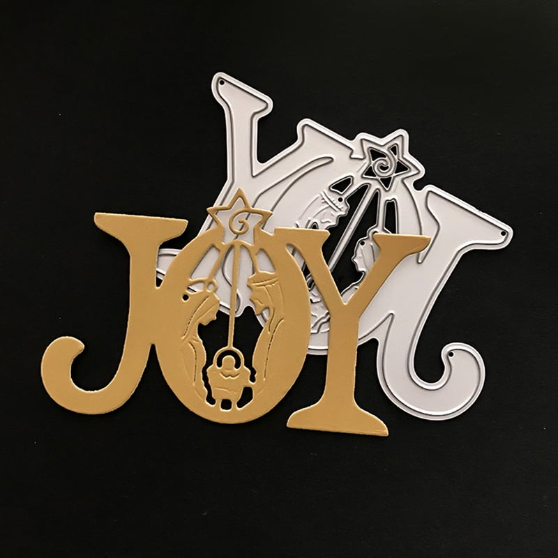 Joy letter Design Metal Cutting Dies For DIY Scrapbooking Card Paper Album M_dr 