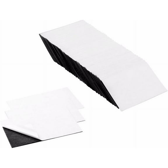 x 2 Inch Business Card Strong Flexible Self-Adhesive Magnetic Peel & Stick Refrigerator Magnet (100 Pieces)