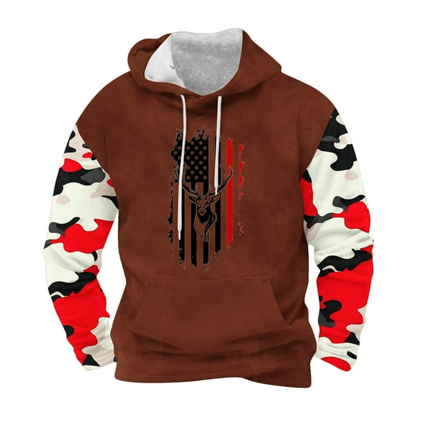 Sudaderas con capucha para hombre, moda, bolsillos, manga larga, estampado, sudaderas con capucha, blusa para hombre, blusa de poliéster