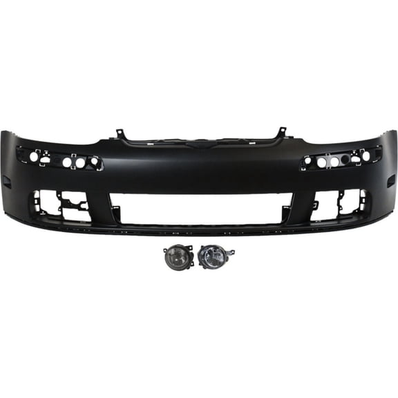 For Volkswagen 2006-2009 Rabbit Hatchback Set of 3 Bumper Covers Fascias Front