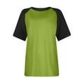 thumbnail image 3 of Fanxing Green Womens Short Sleeve Tops Plus Size Tees XL Summer Ragalan Sleeve Golf T Shirts for Workout Tennis ( Women's Plus S-5XL), 3 of 6