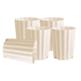 thumbnail image 4 of koolsoo 5 Pcs Pots de Plantes Plantes d'Intérieur Cache-Pots en Baril pour Roses Bureau Cour Beige Clair, 4 of 9