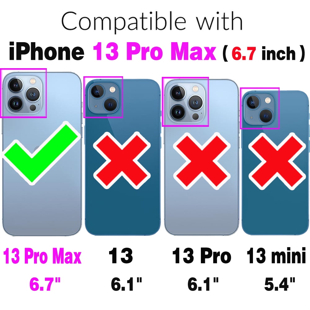 Asuwish Compatible with iPhone 13 Pro Max 2021 6.7 inch Phone Case Zipper Wallet Screen Protector Strap Flip Card Holder Cell Cover for iPhone13promax 5G i Phone13Max Plus iPhone13 ProMax Women Blue