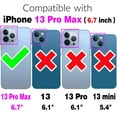 thumbnail image 4 of Compatible with iPhone 13 Pro Max 2021 6.7 inch Phone Case Hybrid Rugged Shockproof Hard Protective Drop Proof Full Body Heavy Duty Mobile Cell Cover for iPhone13promax 5G 13Max Plus Women Men Purple, 4 of 7