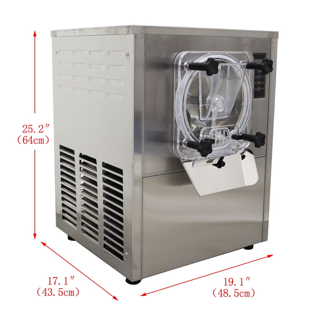 Commercial Hard Serve Ice Cream Machine Stainless Steel Countertop Ice Cream Maker 110V