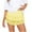 Yellow, variant on Women's Lace Mini Skirt Y2K Floral Lace Elastic Waist Layered Ruffled A-Line Short Skirt Elegant Flared Design Lightweight Comfortable Summer Skirts