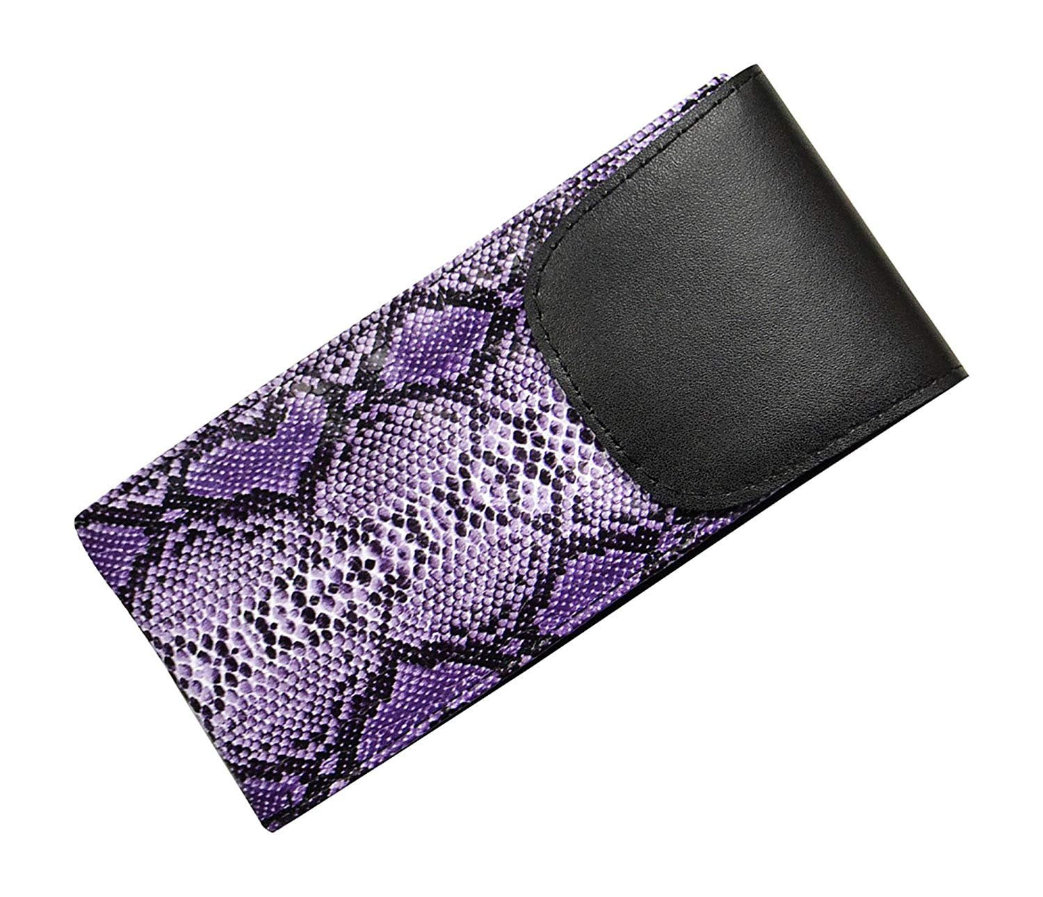 Soft Eyeglass Case With Velcro Flap, Slip In Glasses Holder For Women